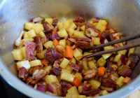 香肠土豆焖饭的做法步骤4