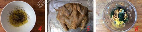 茉莉花水烤扁鸡的做法步骤4-6