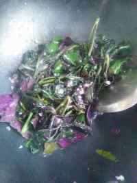 蚝油紫贝菜的做法步骤3