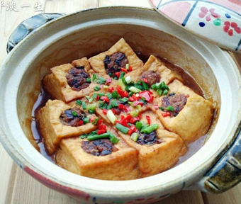 砂锅豆腐酿的家常做法