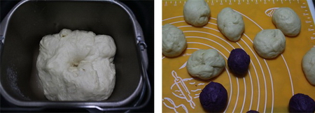 紫薯花朵面包步骤9-10