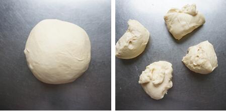 紫薯墨西哥面包的做法步骤1-2