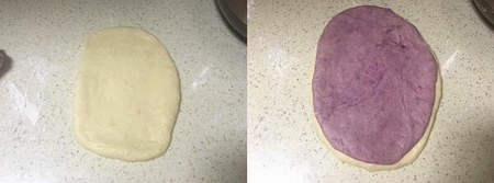 紫薯双色吐司的做法步骤5-6