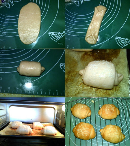 鲜奶油小面包卷的做法步骤7-12