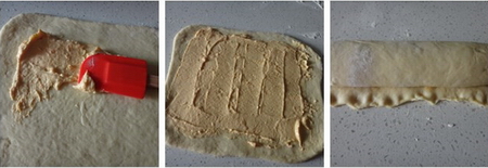 杏酱奶酪面包卷步骤7-9