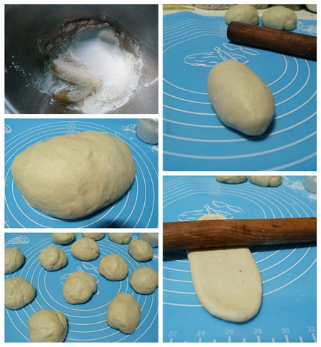香肠薄面包步骤1-5