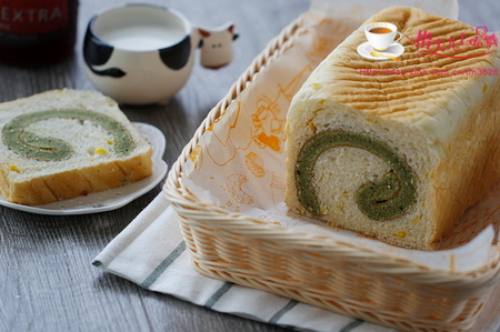 绿茶蛋糕面包的做法