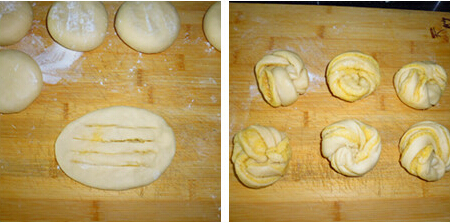 椰蓉扭结面包步骤7-8