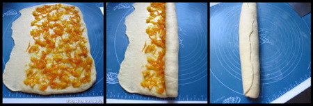 橙皮蜂蜜面包卷步骤2