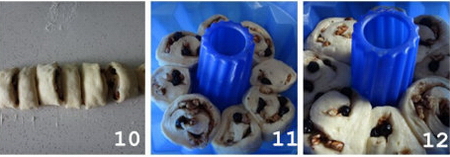 蓝莓肉桂花环面包步骤10-12