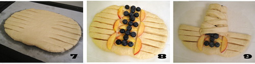 蓝莓油桃面包步骤7-9