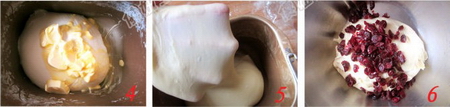 蔓越梅炼奶吐司步骤4-6