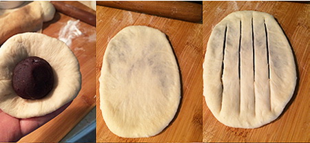 花式豆沙面包步骤1