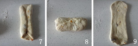 橙皮葡萄干吐司面包步骤7-9