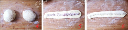 炼乳蔓越梅奶酪面包步骤4-6