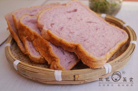 奶香紫薯面包的做法