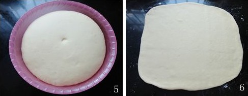 葡萄干卷面包步骤5-6