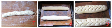 炼乳蔓越梅奶酪面包步骤7-9
