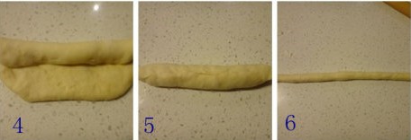 掼奶油螺旋面包步骤4-6