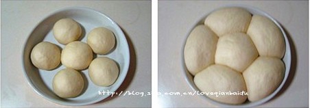 炼奶肉松小面包步骤3-4