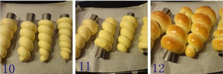 掼奶油螺旋面包步骤10-12