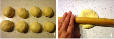 椰蓉椰浆爪印面包步骤9-10