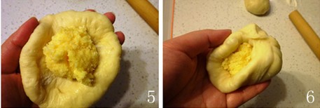椰蓉椰浆爪印面包步骤11-12