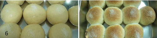 椰蓉砂糖面包步骤6-7