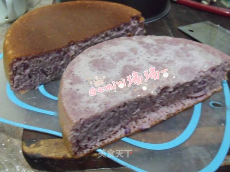 电饭锅版紫薯发糕的做法