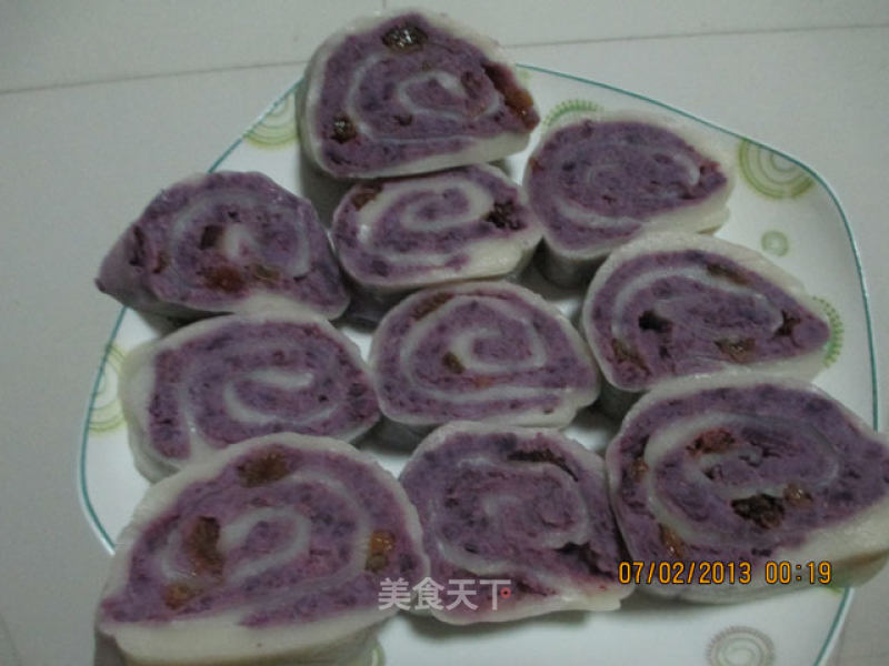 紫薯糯米糕的做法步骤