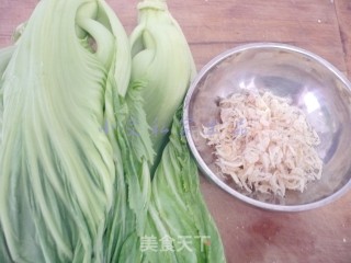 虾米皮盖菜的做法步骤：1