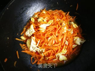 胡萝卜炒鸡蛋的做法步骤：10
